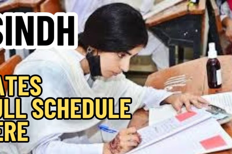 Matric & Intermediate Exam Dates Announced for Sindh 2025